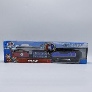 Gustavo 4 Passengers & Cargo Motorized Trackmaster Train Engine Fisher Price New